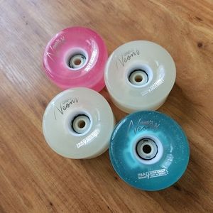 (4) Chaya Neon Wheels 78A - NEW